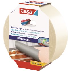 tesa Tæppetape, aftagelig, 50mm x 25m