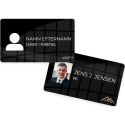 Namnskylt med foto | Eget tryck | 15x8,5 cm