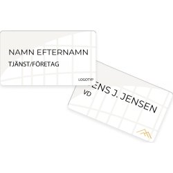 Namnskylt | Eget tryck | 15x8,5 cm | Vit