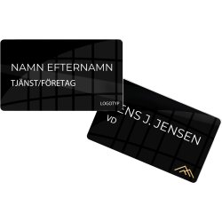 Namnskylt | Eget tryck | 15x8,5 cm | Svart