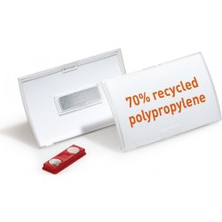 Durable Namnskylt med magnet 54x90 mm, 10 st.