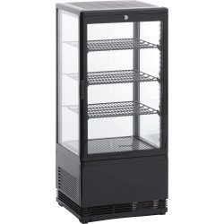 Scandomestic RT 82 BE Displaykøleskab, sort