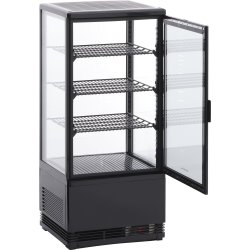 Scandomestic RT 82 BE Displaykøleskab, sort