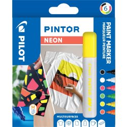 Pilot Pintor märkpenna | M | Neon | 6 färger