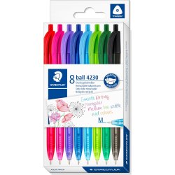 Staedtler 4230 Kulspetspenna | M | 8 färger