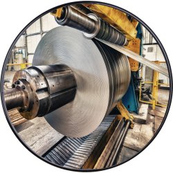 Industrispegel rund Ø40 cm, akryl, inne/ute