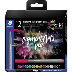Staedtler PA kalligrafipenna | 12 färger