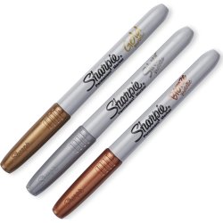 Sharpie Permanent Marker | F | Guld, silver, brons