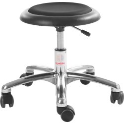 Micro pall, Svart, PUre Konstläder, 38-51 cm, Alu