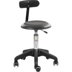 Micro pall, Mörkgrå, Konstläder, 43-56 cm,Ryggstöd