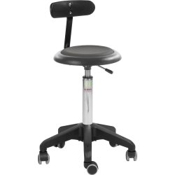 Micro pall, Mörkgrå, Konstläder, 52-71 cm,Ryggstöd