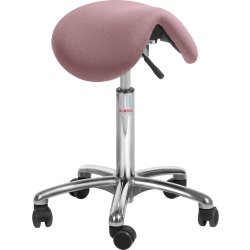 Dalton sadelstol, Rosa, Tyg, 53-72cm, Flexmatic