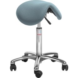 Dalton sadelstol, Blågrå, Tyg, 53-72cm, Flexmatic