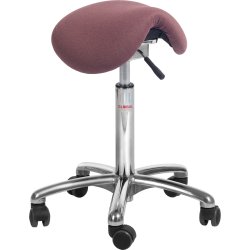 Mini sadelstol, Rosa, Tyg, 53-72cm, Flexmatic
