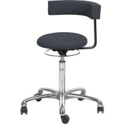 Saturn stol, svart, tyg, 54-73 cm, aluminium