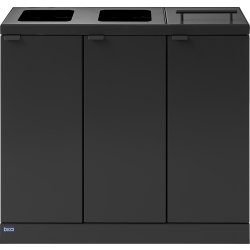 Bica 887 Affaldsstation 3x45L | Løftelåg |Antracit