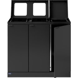 Bica 887 Affaldsstation 3x45L | Løftelåg |Antracit