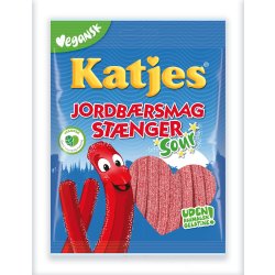 Katjes Jordbær stænger, 110 g