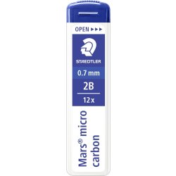 Staedtler Mars Micro 250 Stift 2B 0,7 mm, 12 st