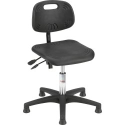 Simple arbetsstol, Svart, PU-sits, 36-49 cm