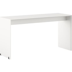 Andersen högbord 180x60x93 cm | Vit laminat / ek
