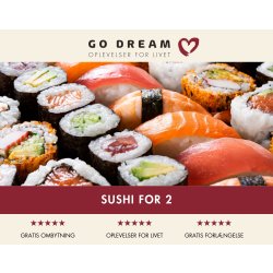 Oplevelsesgave - Sushi for 2