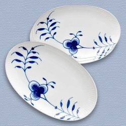 Royal Copenhagen Blå Mega Asiet, 23 cm, 4 stk.