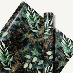 Gavepapir, Lux Green, 57cm x 120m