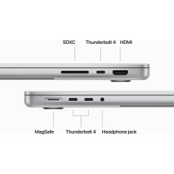 Apple MacBook Pro M3 Max 14", 1 TB, sølv