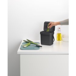 Brabantia Sort&Go, Sortering, 3 L, grå