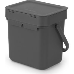 Brabantia Sort&Go, Sortering, 3 L, grå
