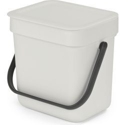 Brabantia Sort&Go, Sortering, 3 L, lysegrå