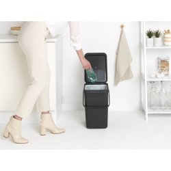 Brabantia Sort&Go, Sortering, 25 L, grå