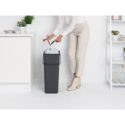 Brabantia Sort&Go, Sortering, 40 L, grå