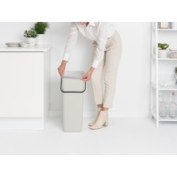 Brabantia Sort&Go, Sortering, 40 L, lysegrå