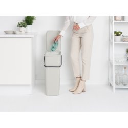Brabantia Sort&Go, Sortering, 40 L, lysegrå