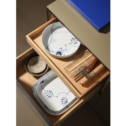 Royal Copenhagen Blå Mega Riflet Ovnfast Fad 30x30