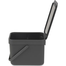 Brabantia Sort&Go, Sortering, 6 L, grå
