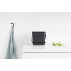 Brabantia Sort&Go, Sortering, 6 L, grå