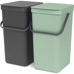 Brabantia Sort&Go, Built-in, 2x12 L, grå/grøn