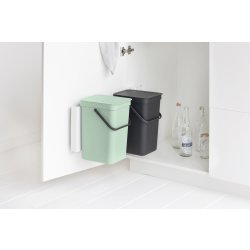 Brabantia Sort&Go, Built-in, 2x12 L, grå/grøn
