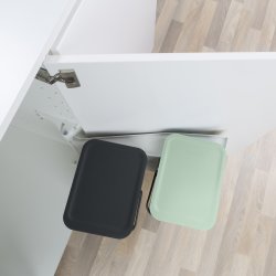 Brabantia Sort&Go, Built-in, 2x12 L, grå/grøn