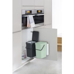 Brabantia Sort&Go, Built-in, 2x12 L, grå/grøn
