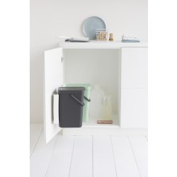 Brabantia Sort&Go, Built-in, 2x12 L, grå/grøn