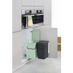 Brabantia Sort&Go, Built-in, 2x16 L, grå/grøn
