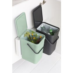 Brabantia Sort&Go, Built-in, 2x12 L, grå/grøn
