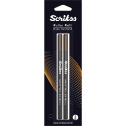 Scrikss Refill | Bläckpenna | Svart | M | 2 st.