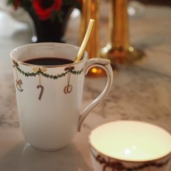 Royal Copenhagen Stjerne Riflet Jul Krus 33cl 2stk