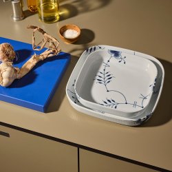 Royal Copenhagen Blå Mega Riflet Ovnfast Fad 30x30