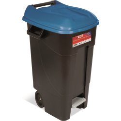 TAYG avfallsbehållare | 120 liter | Svart/blå